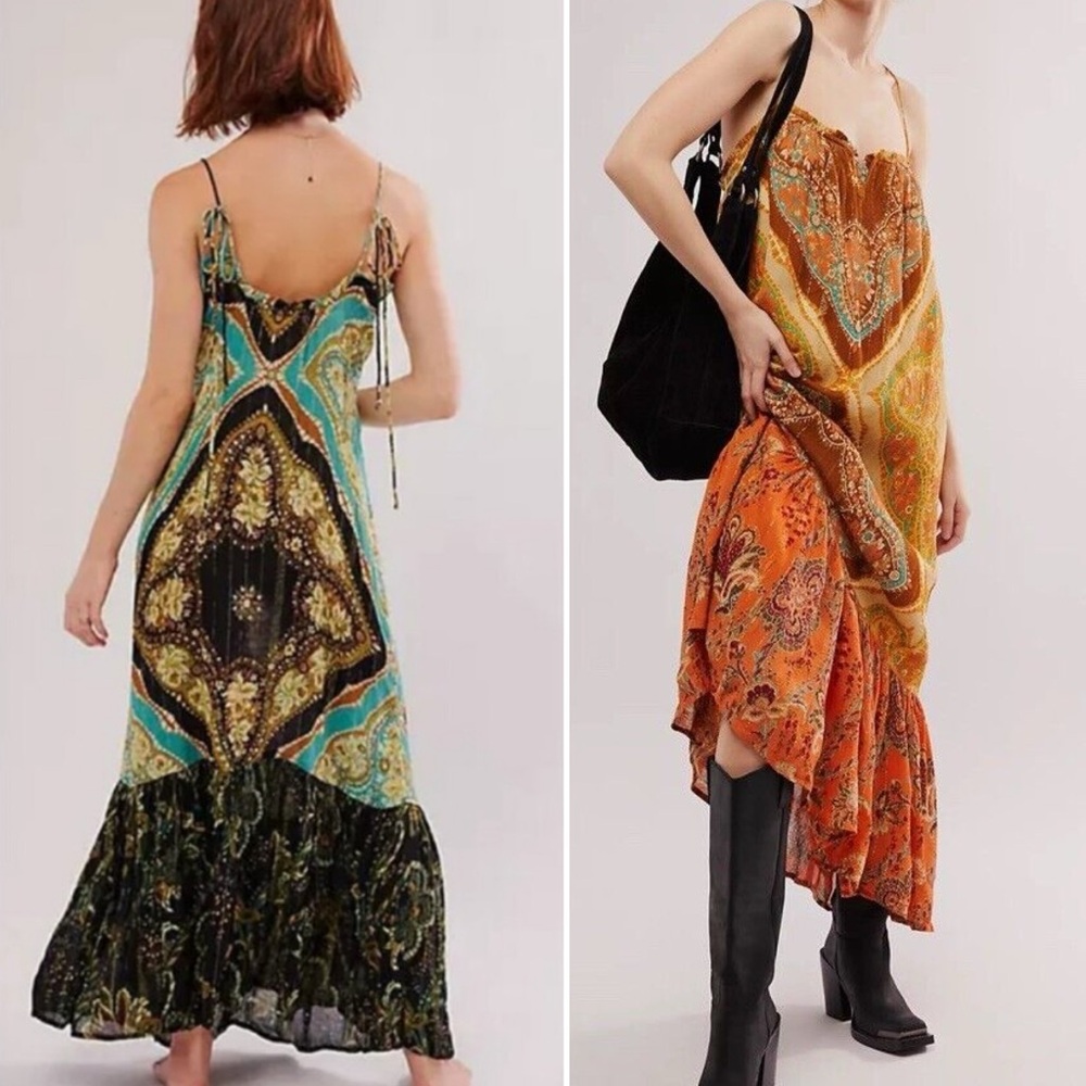 Free People Mojave Mermaid Metallic Maxi Dress